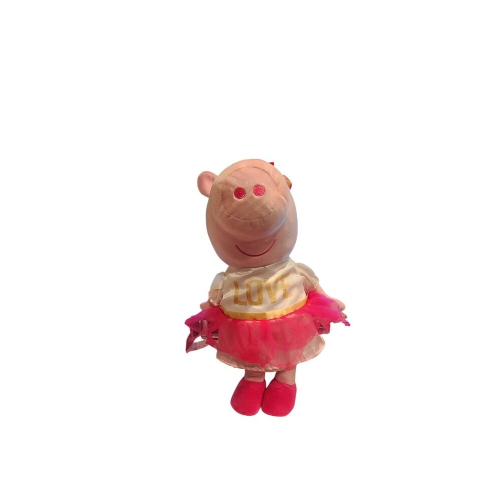 Peppa Pig Porch Greeter Love Pink Tutu Valentine's Day Plush Stuffed Animal 20"
